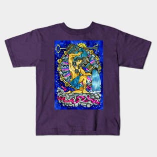 Aquarius (Water). Zodiac Design. Kids T-Shirt